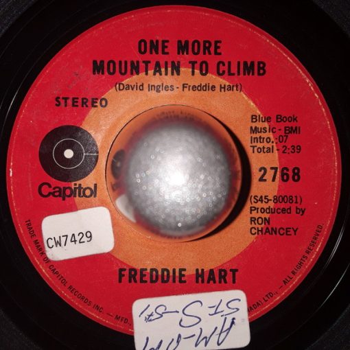 Freddie Hart - One More Mountain To Climb (7", Single) (Very Good (VG))