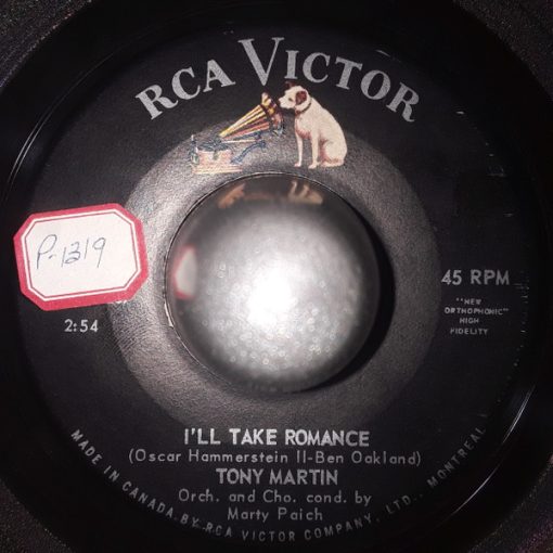 Tony Martin (3) - I'll Take Romance / Marina (7", Single) (Very Good Plus (VG+))