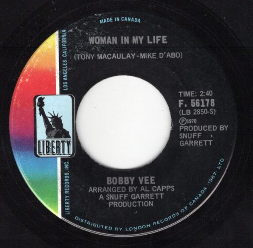 Bobby Vee - Woman In My Life / No Obligation (7", Single) (Near Mint (NM or M-))