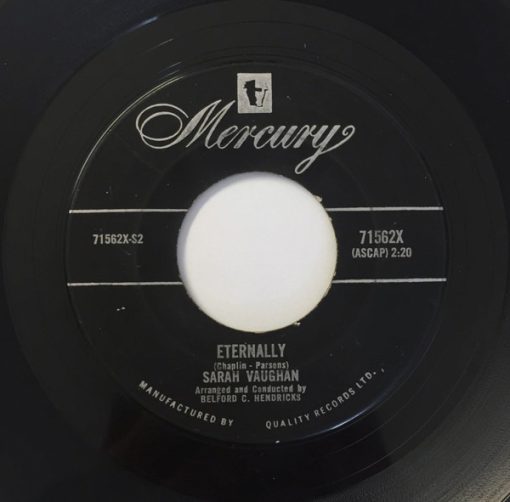 Sarah Vaughan - Eternally / You're My Baby (7", Single) (Very Good Plus (VG+))