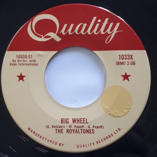 The Royaltones - Big Wheel (7", Single) (Very Good Plus (VG+))