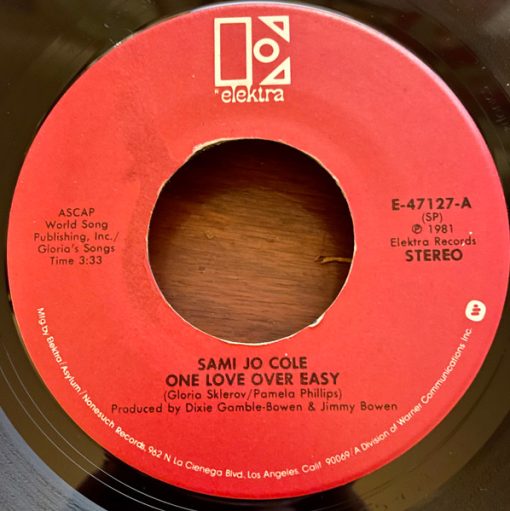 Sami Jo Cole - One Love Over Easy (7", Single) (Very Good Plus (VG+))