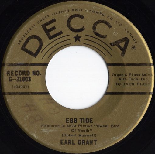 Earl Grant - Ebb Tide / Swingin' Gently (7", Single) (Near Mint (NM or M-))