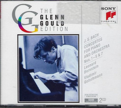 Johann Sebastian Bach, Glenn Gould, Leonard Bernstein, Vladimir Golschmann - Concertos For Piano And Orchestra Nos. 1–5 & 7 (2xCD, Comp, RM) (Near Mint (NM or M-))