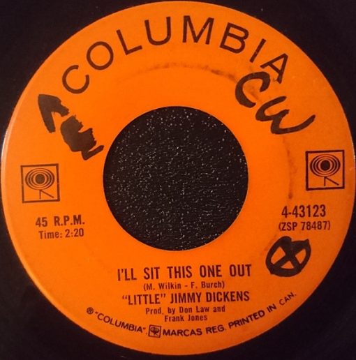 Little Jimmy Dickens - I'll Sit This One Out / Is Goodbye That Easy To Say (7", Single) (Good Plus (G+))