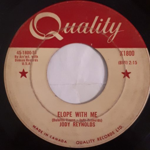 Jody Reynolds - Elope With Me / Closin' In (7", Single) (Very Good Plus (VG+))