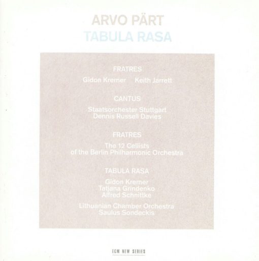 Arvo Pärt - Tabula Rasa (CD, Album, RE) (Near Mint (NM or M-))