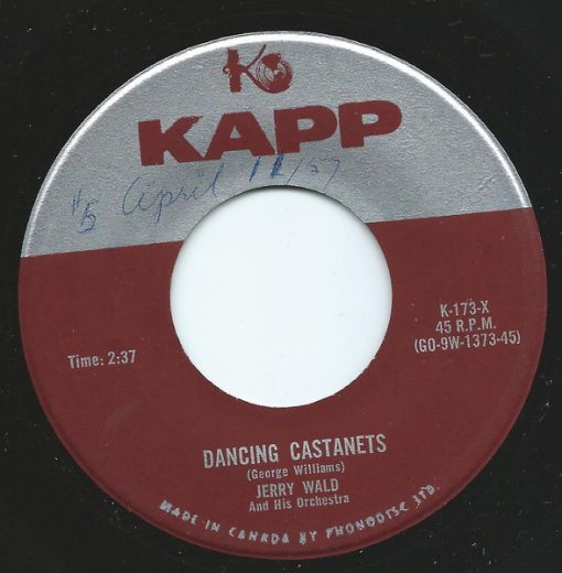 Jerry Wald And His Orchestra - Dancing Castanets / Valley Of The Redwoods (7") (Near Mint (NM or M-))