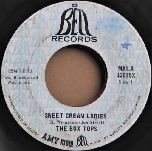 Box Tops - Sweet Cream Ladies (7", Single) (Very Good Plus (VG+))