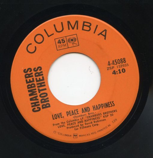 The Chambers Brothers - Love, Peace And Happiness / If You Want Me To (7", Single) (Near Mint (NM or M-))