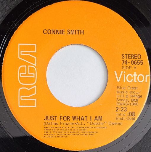 Connie Smith - Just For What I Am / I'D Still Want To Serve Him Today (7") (Near Mint (NM or M-))