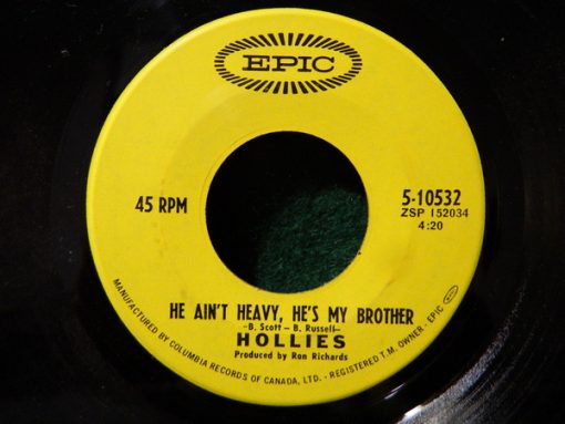 The Hollies - He Ain't Heavy, He's My Brother (7", Single) (Near Mint (NM or M-))