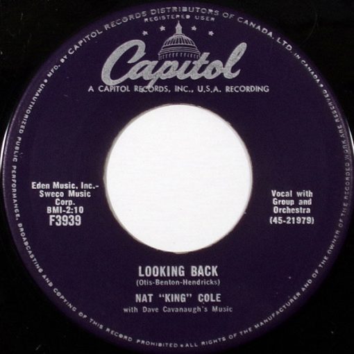 Nat King Cole - Looking Back / Do I Like It (7", Single) (Good Plus (G+))