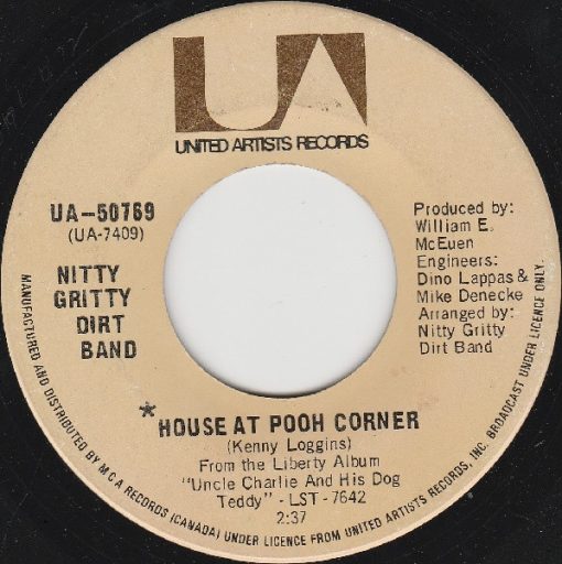 Nitty Gritty Dirt Band - House At Pooh Corner / Travelin' Mood (7", Single) (Near Mint (NM or M-))