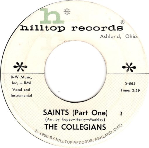 The Collegians (3) - Saints (7", Single) (Very Good (VG))