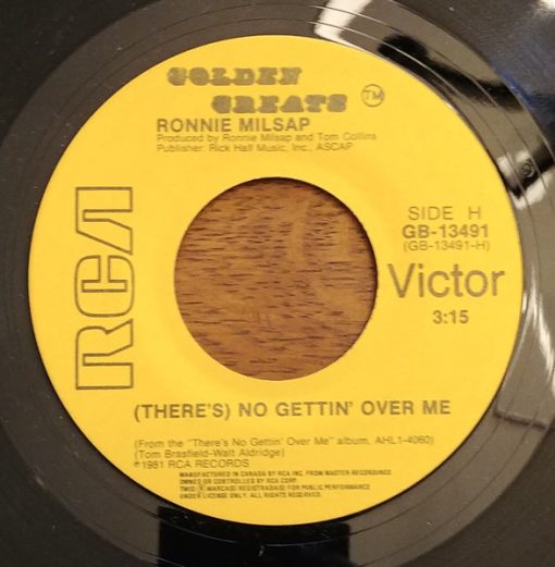 Ronnie Milsap - (There's) No Gettin' Over Me (7", Single, RE) (Near Mint (NM or M-))