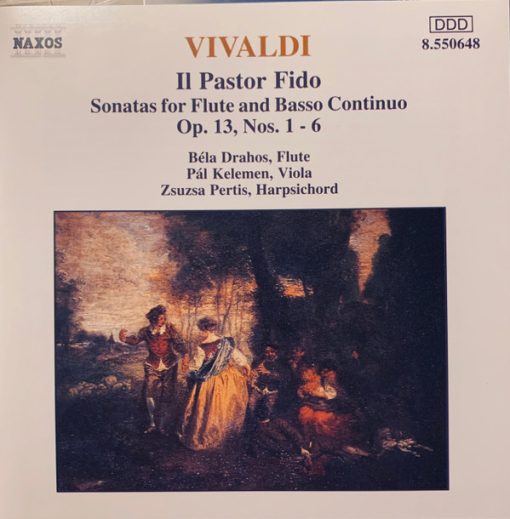 Antonio Vivaldi, Bela Drahos, Pál Kelemen, Zsuzsa Pertis - Il Pastor Fido - Sonatas For Flute And Basso Continuo Op. 13, Nos. 1 - 6 (CD) (Near Mint (NM or M-))