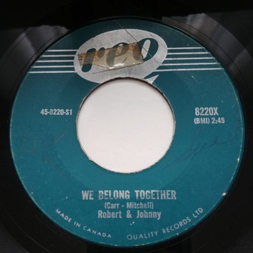 Robert & Johnny - We Belong Together / In The Rain (7", Single) (Very Good Plus (VG+))