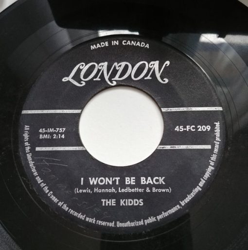 The Kidds (5) - I Won't Be Back / You Broke My Heart (7", Single) (Very Good Plus (VG+))