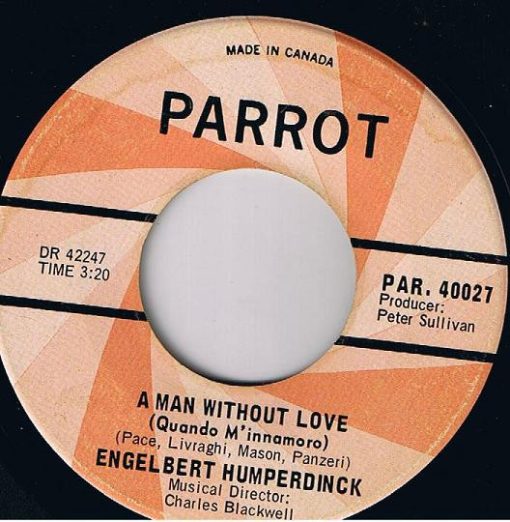 Engelbert Humperdinck - A Man Without Love / Call On Me (7", Single) (Near Mint (NM or M-))