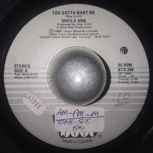 Sheila Ann - You Gotta Want Me (7", Single) (Very Good Plus (VG+))