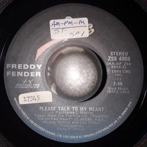 Freddy Fender (2) - Please Talk To My Heart (7", Single) (Very Good Plus (VG+))