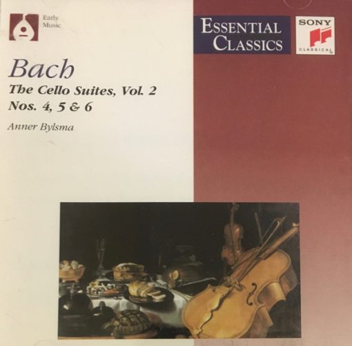 Anner Bylsma, Johann Sebastian Bach - The Cello Suites, Vol. 2, Nos. 4, 5 & 6 (CD, Album, RE, RM) (Near Mint (NM or M-))