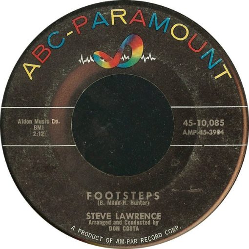 Steve Lawrence (2) - Footsteps / You Don't Know (7", Single) (Near Mint (NM or M-))