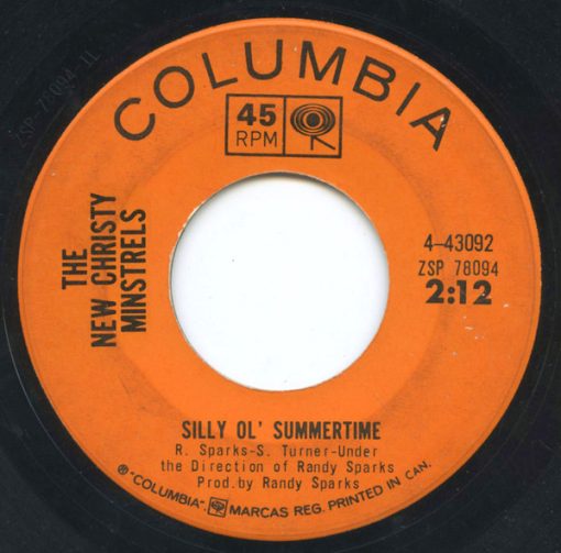 The New Christy Minstrels - Silly Ol' Summertime (7", Single) (Very Good Plus (VG+))