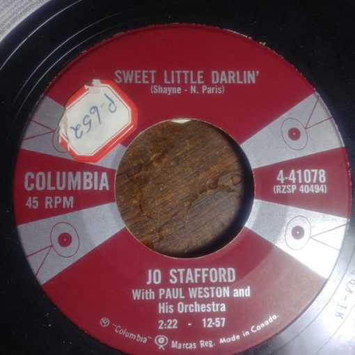 Jo Stafford With Paul Weston And His Orchestra - I'll Buy It (7", Single) (Very Good Plus (VG+))