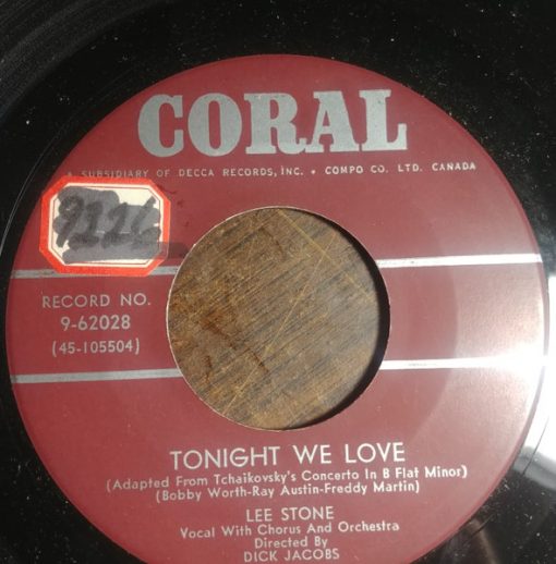 Lee Stone (4) - Tonight We Love / Why I Fell For You (7", Single) (Very Good Plus (VG+))