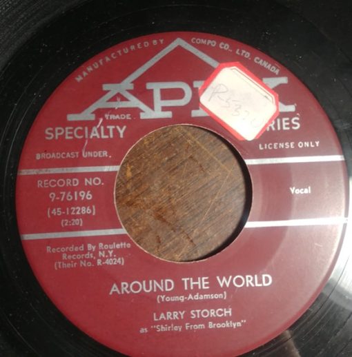 Larry Storch - Goody Goody / Around The World (7", Single) (Very Good Plus (VG+))