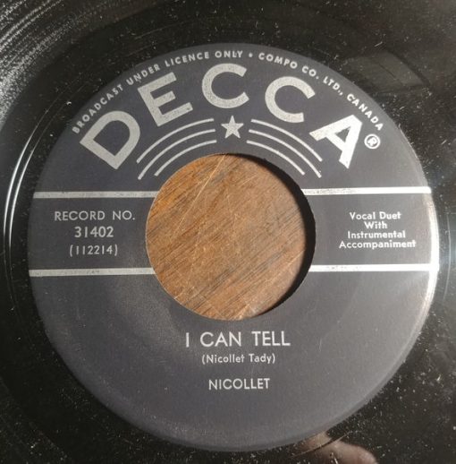 Nicollet Tady - I Can Tell / A Foolish Dream Of Mine (7", Single) (Very Good Plus (VG+))