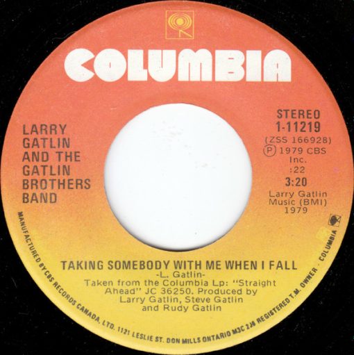 Larry Gatlin & The Gatlin Brothers - Taking Somebody With Me When I Fall (7", Single) (Near Mint (NM or M-))