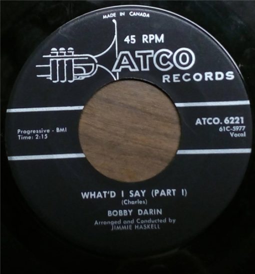 Bobby Darin - What'd I Say (7", Single) (Near Mint (NM or M-))