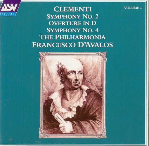 Muzio Clementi – Philharmonia Orchestra, Francesco D'Avalos - Clementi Symphonies Nos. 2 & 4 Volume 3 (CD) (Near Mint (NM or M-))