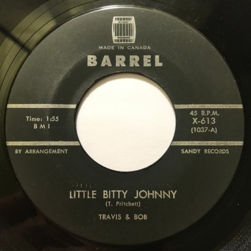 Travis And Bob - Little Bitty Johnny (7", Single) (Very Good Plus (VG+))