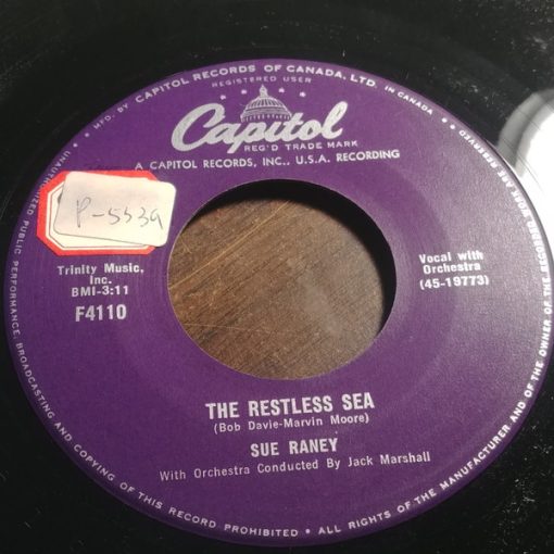 Sue Raney - The Restless Sea / Ever (7", Single) (Very Good Plus (VG+))