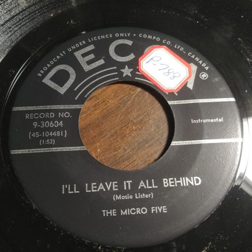 The Micro Five - I'll Leave It All Behind / Mansion Over The Hilltop (7", Single) (Very Good Plus (VG+))