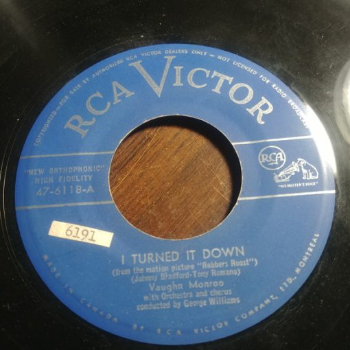 Vaughn Monroe - I Turned It Down / Roses And Revolvers (7", Single) (Very Good Plus (VG+))