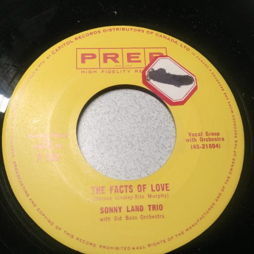 Sonny Land Trio - The Facts Of Love / Sock Hop (7", Single) (Very Good Plus (VG+))