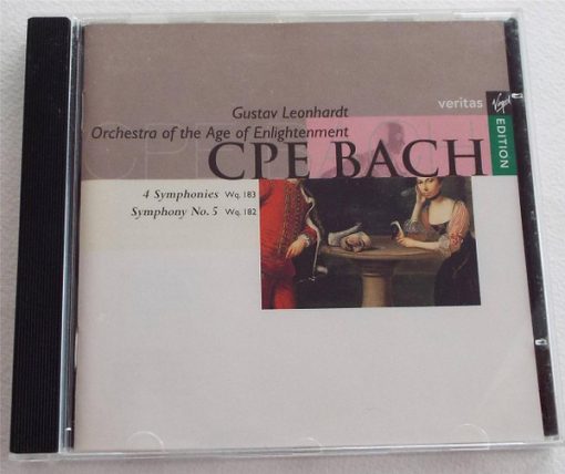 Carl Philipp Emanuel Bach - Gustav Leonhardt, Orchestra Of The Age Of Enlightenment - 4 Symphonies Wq.183 / Symphony No. 5 Wq.182 (CD, RE) (Near Mint (NM or M-))