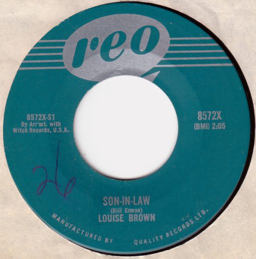 Louise Brown - Son-In-Law / You Gave Me Misery (7", Single, Mono) (Very Good Plus (VG+))