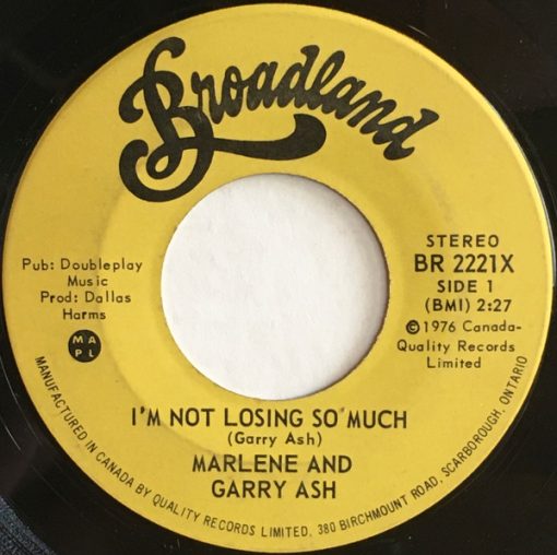 Marlene And Gary Ash - I'm Not Losing So Much (7", Single) (Very Good Plus (VG+))