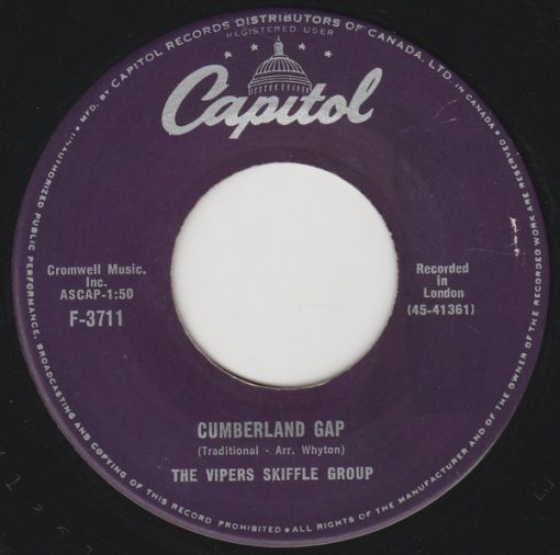 The Vipers Skiffle Group - Cumberland Gap / Maggie May (7") (Very Good (VG))