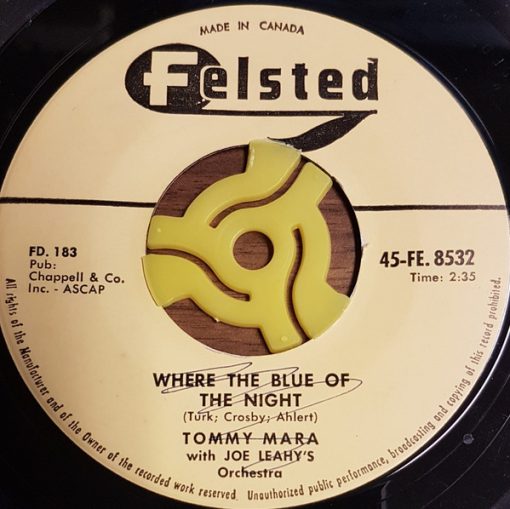 Tommy Mara With Joe Leahy Orchestra - Where The Blue Of The Night / What Makes You So Lovely (7", Single) (Very Good (VG))