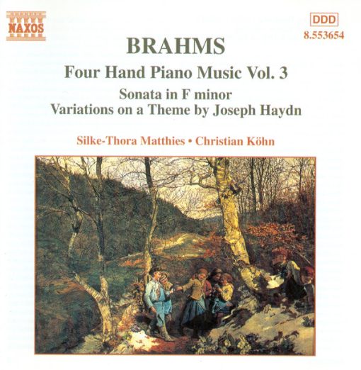 Johannes Brahms : Silke-Thora Matthies • Christian Köhn - Four Hand Piano Music Vol. 3 (Sonata In F Minor / Variations On A Theme By Joseph Haydn) (CD, Album) (Near Mint (NM or M-))