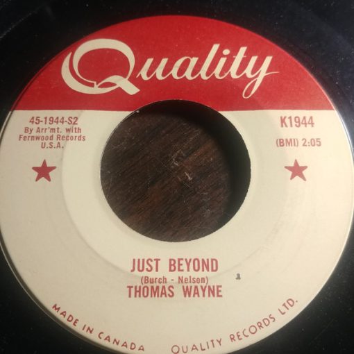 Thomas Wayne - Just Beyond / Gonna Be Waitin' (7", Single) (Very Good Plus (VG+))