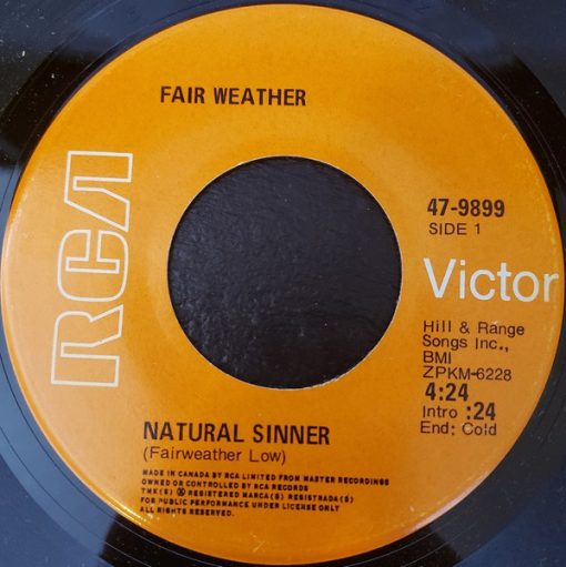 Fair Weather - Natural Sinner (7", Single) (Near Mint (NM or M-))