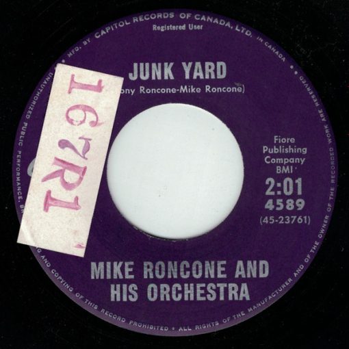 Mike Roncone And His Orchestra - Junk Yard (7", Single) (Very Good Plus (VG+))